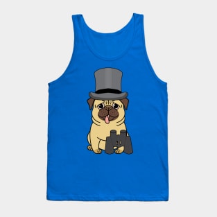 Pug dog ready for the races Tank Top